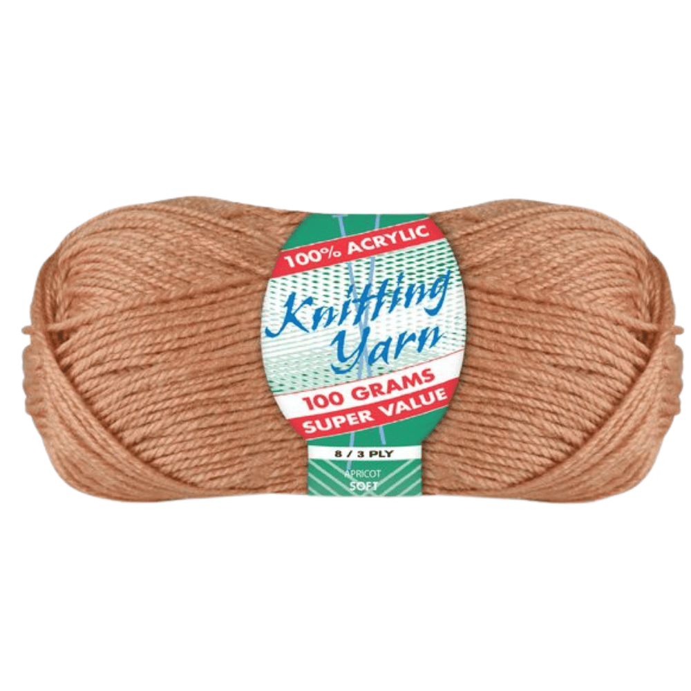 Everyday Super Value 100g Acrylic 8-Ply Knitting Yarn - Solids