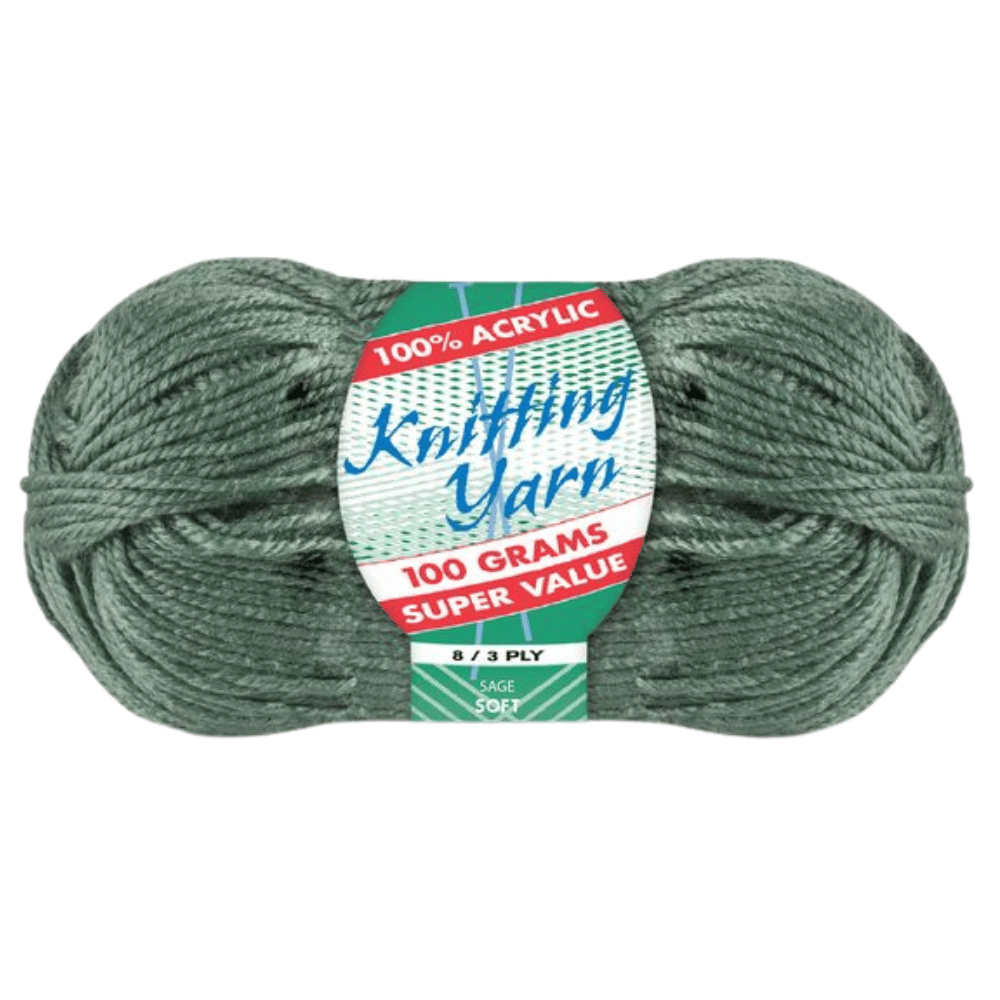 Everyday Super Value 100g Acrylic 8-Ply Knitting Yarn - Solids