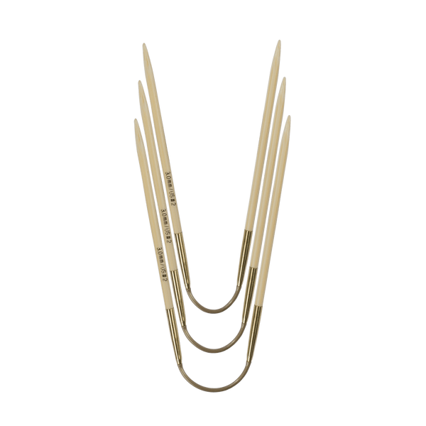 Addi "CraSy Trio" Flexible Bamboo Double Point Knitting Needles - Short (24cm)