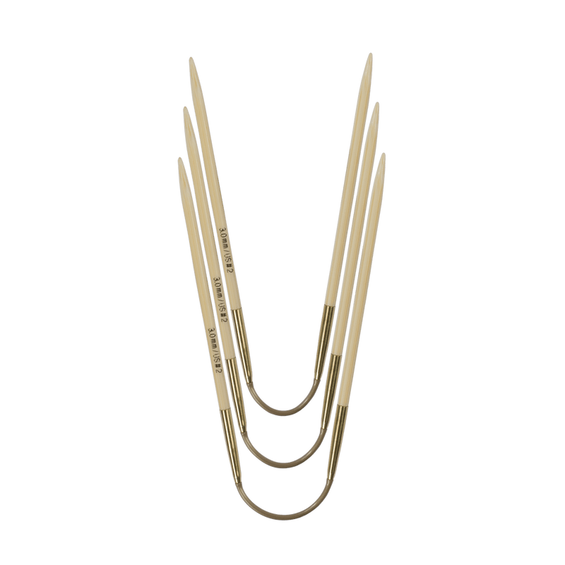Addi "CraSy Trio" Flexible Bamboo Double Point Knitting Needles - Short (24cm)