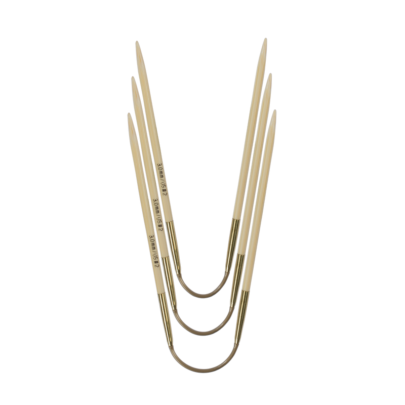Addi "CraSy Trio" Flexible Bamboo Double Point Knitting Needles - Short (24cm)