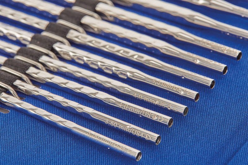 Addi Click 5" (13cm) "Novel" Interchangeable Knitting Needle Tips - Long Lace Set