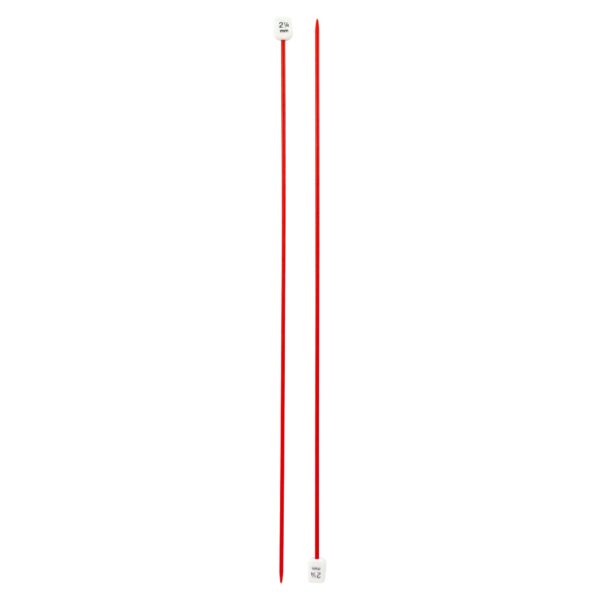 Birch 30cm (12") Plastic Single Point Knitting Needles (2.25mm - 10mm)