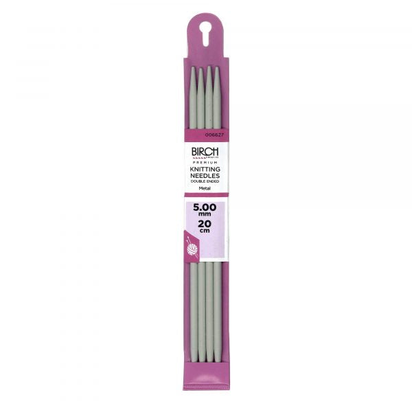 Birch 20cm (8") Premium Double Point Knitting Needles