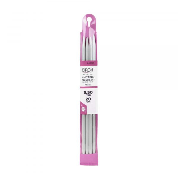 Birch 20cm (8") Premium Double Point Knitting Needles