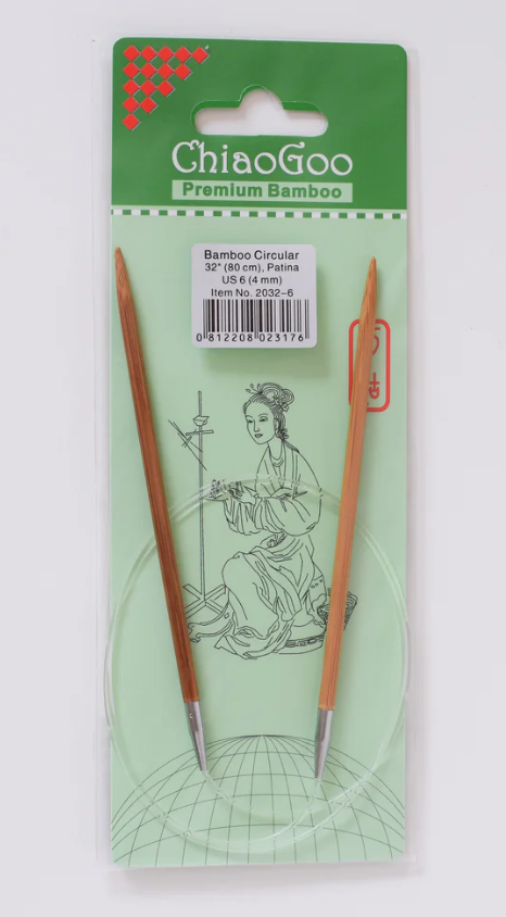 ChiaoGoo Bamboo Circular Knitting Needles - 80cm (32")