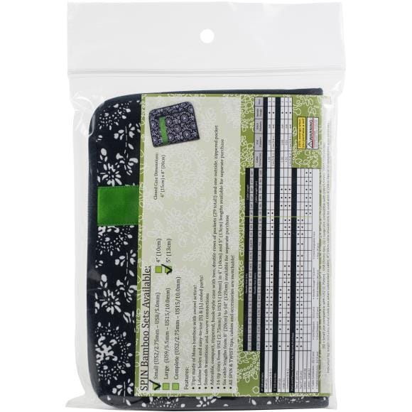 ChiaoGoo Spin Bamboo 5" (13cm) Interchangeable Circular Knitting Needles - Small Set