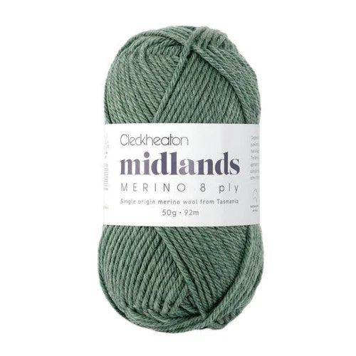 Cleckheaton 50g "Midlands" 8-Ply Single Origin Merino Wool Yarn