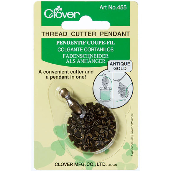 Clover "Antique" Thread Cutter Pendant