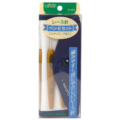 Clover Soft Touch Lace Crochet Hooks - Set of 7 (0.60mm - 1.75mm)
