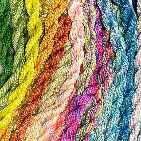 Assorted Pack - Colour Streams "Exotic Lights" Silk Embroidery Floss - 5 x Shades
