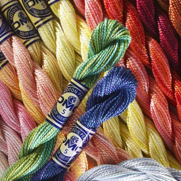 Assorted Pack - DMC Cotton Perle "Color Variations" Embroidery Floss - 7 x Shades