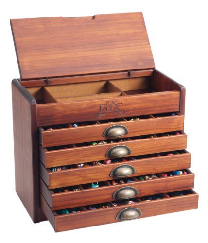 DMC Vintage Chest Embroidery Thread Collector's Box - 5 Drawers