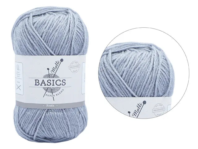 Everyday Malli 100g "Basics" 8-Ply Acrylic Knitting Yarn - Choose Your Colour