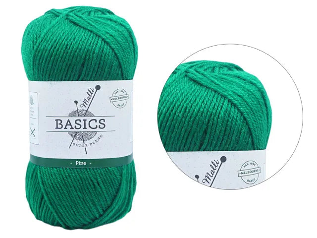 Everyday Malli 100g "Basics" 8-Ply Acrylic Knitting Yarn - Choose Your Colour