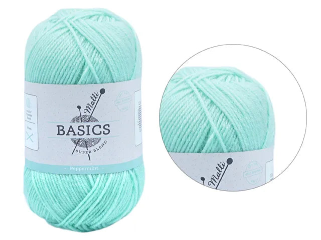 Everyday Malli 100g "Basics" 8-Ply Acrylic Knitting Yarn - Choose Your Colour