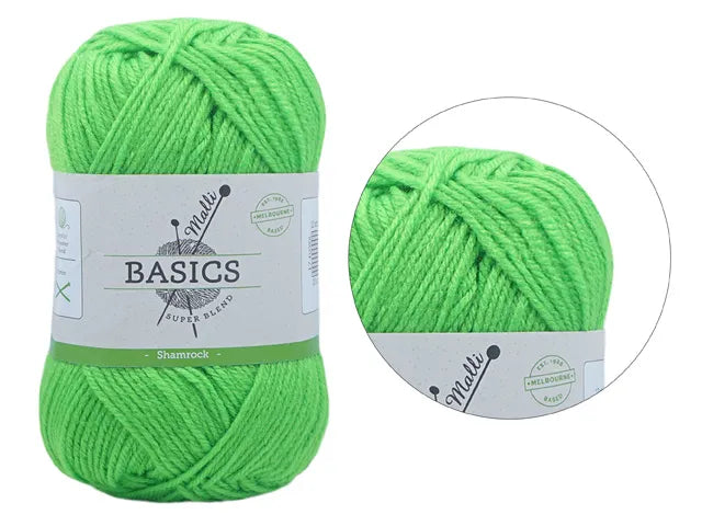 Everyday Malli 100g "Basics" 8-Ply Acrylic Knitting Yarn - Choose Your Colour