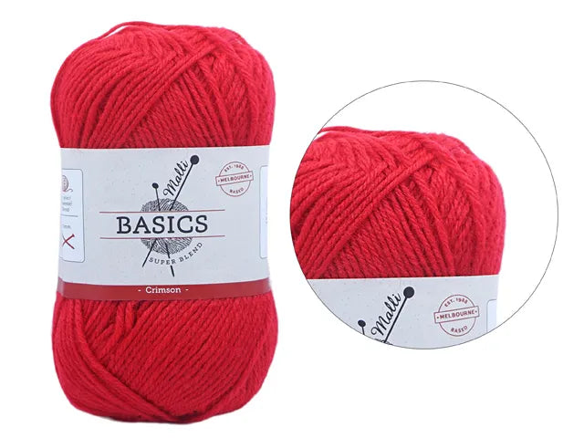 Everyday Malli 100g "Basics" 8-Ply Acrylic Knitting Yarn - Choose Your Colour