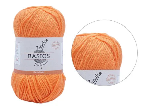 Everyday Malli 100g "Basics" 8-Ply Acrylic Knitting Yarn - Choose Your Colour