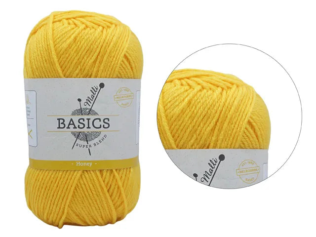 Everyday Malli 100g "Basics" 8-Ply Acrylic Knitting Yarn - Choose Your Colour