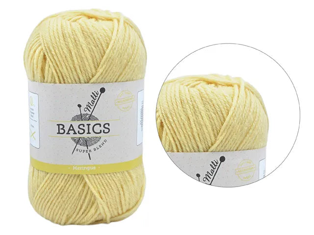 Everyday Malli 100g "Basics" 8-Ply Acrylic Knitting Yarn - Choose Your Colour