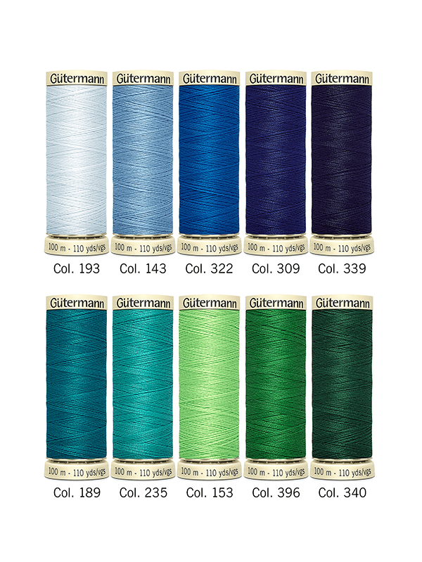 Gutermann Sew-All Polyester 100m Sewing Thread - Pack of 10