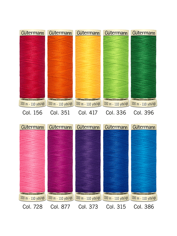 Gutermann Sew-All Polyester 100m Sewing Thread - Pack of 10