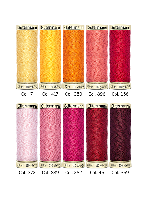 Gutermann Sew-All Polyester 100m Sewing Thread - Pack of 10