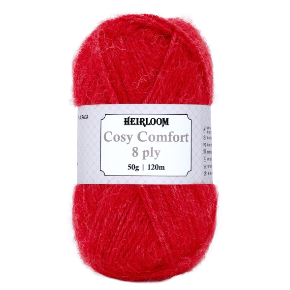 Heirloom 50g "Cosy Comfort" 8-Ply Silk Blend Yarn