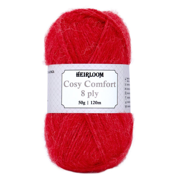 Heirloom 50g "Cosy Comfort" 8-Ply Silk Blend Yarn
