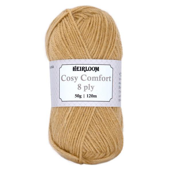 Heirloom 50g "Cosy Comfort" 8-Ply Silk Blend Yarn