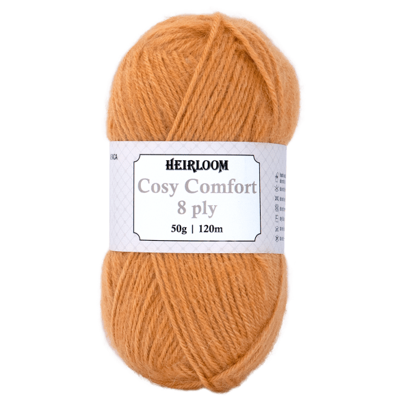 Heirloom 50g "Cosy Comfort" 8-Ply Silk Blend Yarn