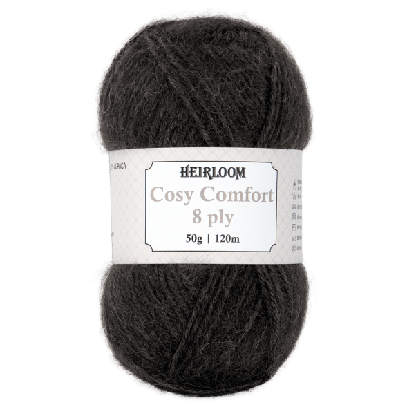 Heirloom 50g "Cosy Comfort" 8-Ply Silk Blend Yarn