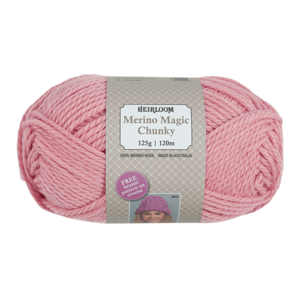 Heirloom 125g "Merino Magic Chunky" 100% Wool Yarn