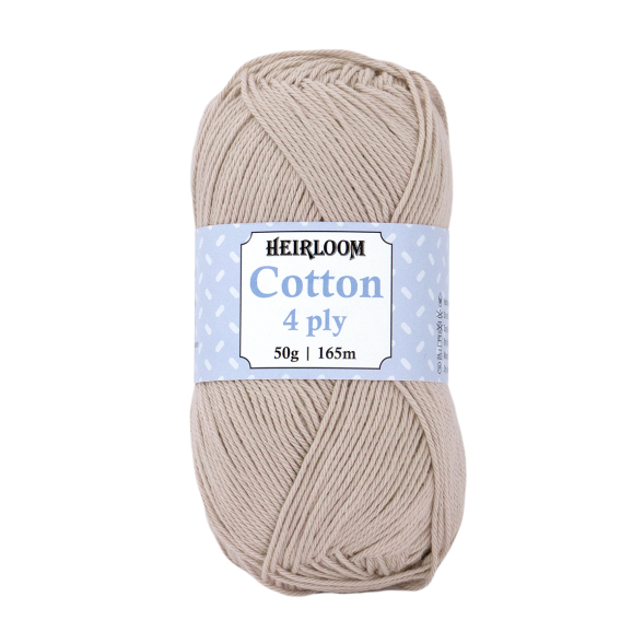 Heirloom 50g "Cotton" 4-Ply 100% Cotton Yarn
