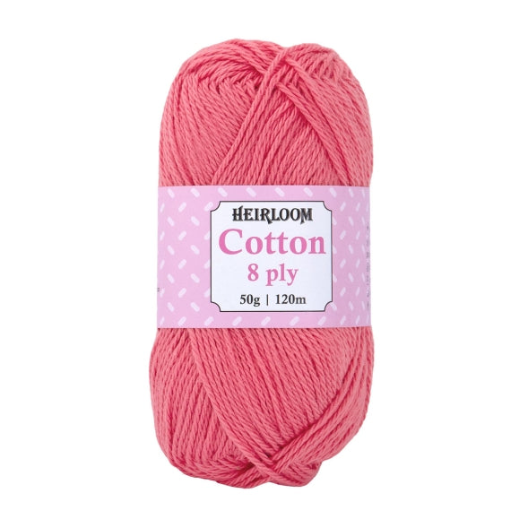 Heirloom 50g "Cotton" 8-Ply 100% Cotton Yarn