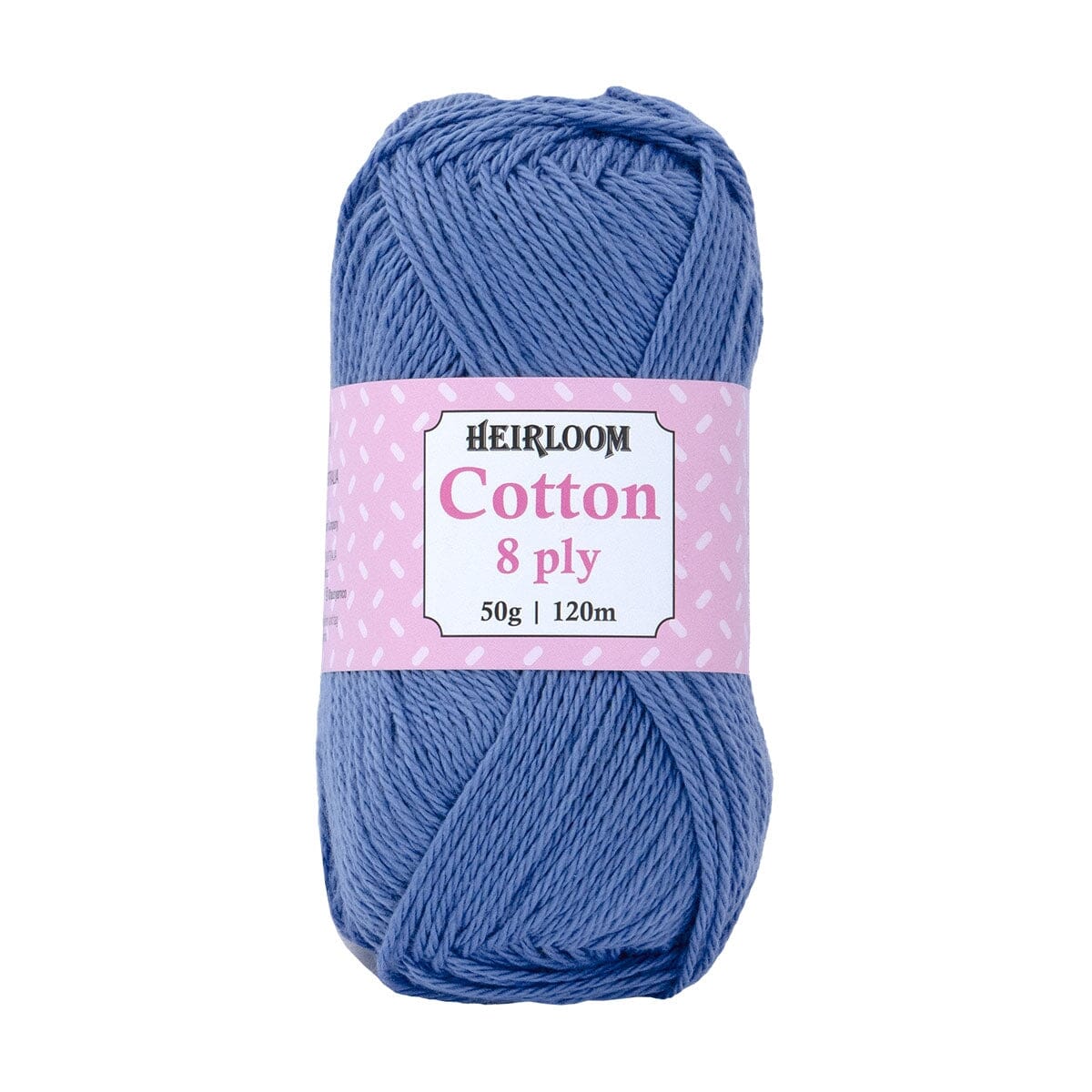 Heirloom 50g "Cotton" 8-Ply 100% Cotton Yarn