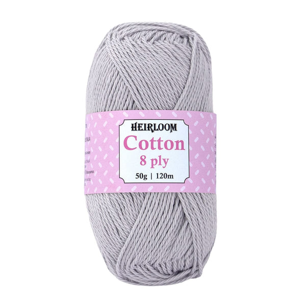 Heirloom 50g "Cotton" 8-Ply 100% Cotton Yarn