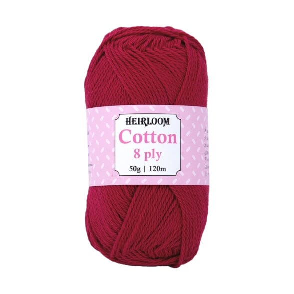 Heirloom 50g "Cotton" 8-Ply 100% Cotton Yarn