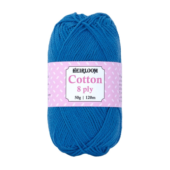 Heirloom 50g "Cotton" 8-Ply 100% Cotton Yarn