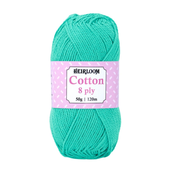 Heirloom 50g "Cotton" 8-Ply 100% Cotton Yarn