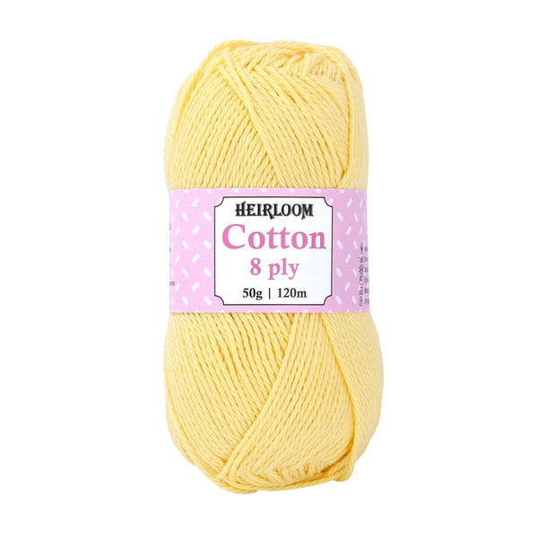Heirloom 50g "Cotton" 8-Ply 100% Cotton Yarn