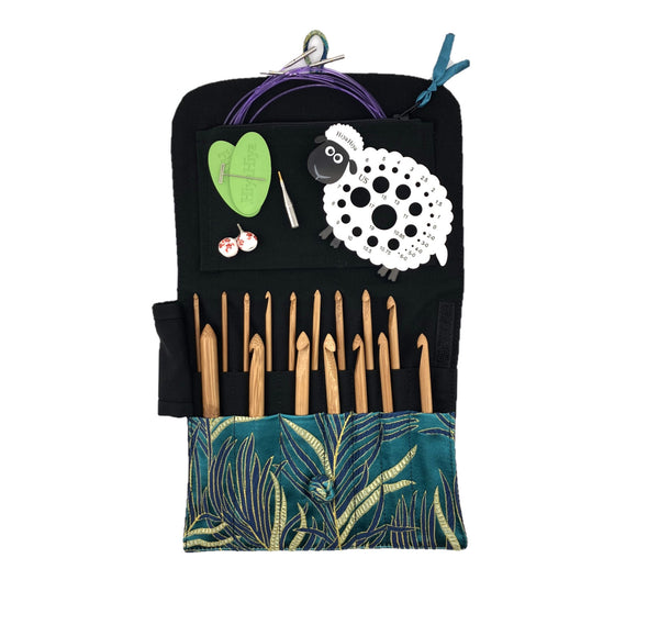 HiyaHiya Bamboo Interchangeable Tunisian Crochet Hooks - Deluxe Set
