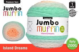 Everyday 200g "Jumbo Muffin" 8-Ply Acrylic Knitting Yarn - Choose Your Colour