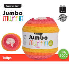 Everyday 200g "Jumbo Muffin" 8-Ply Acrylic Knitting Yarn - Choose Your Colour