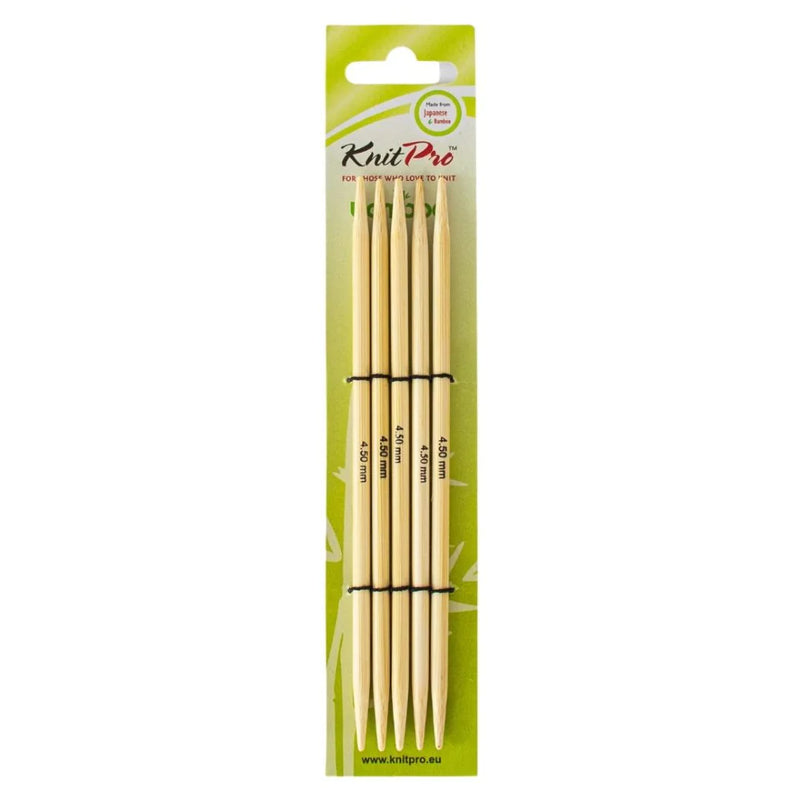 KnitPro "Bamboo" Double Pointed Knitting Needles (15cm or 20cm Length)