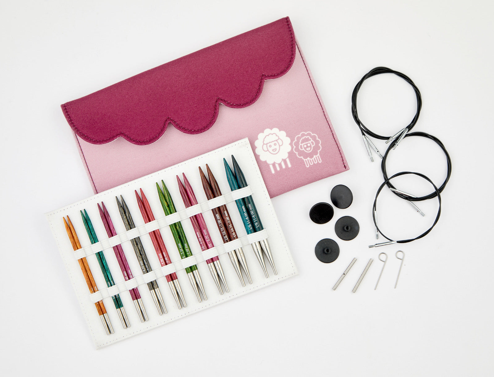 KnitPro "Dreamz" 13cm (5") Interchangeable Circular Knitting Needles - Deluxe Set