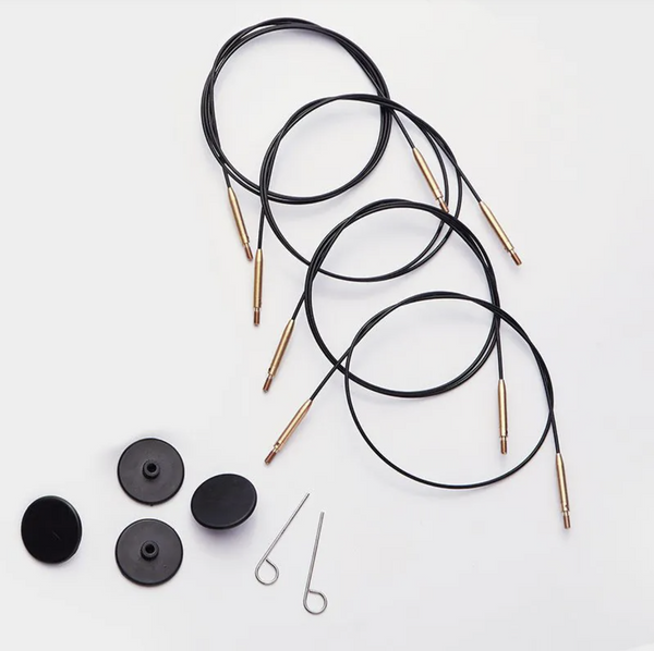 KnitPro Swivel Interchangeable Knitting Needle Cable (Dif. Sizes)
