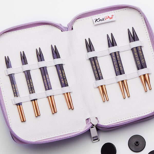 KnitPro "J'adore" 10cm (4") Interchangeable Circular Knitting Needles - Special Deluxe Set