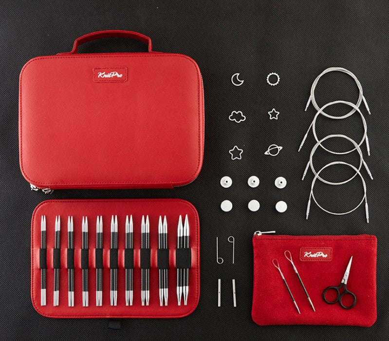 KnitPro "Karbonz Elan" Interchangeable Circular Knitting Needles - Gift Set